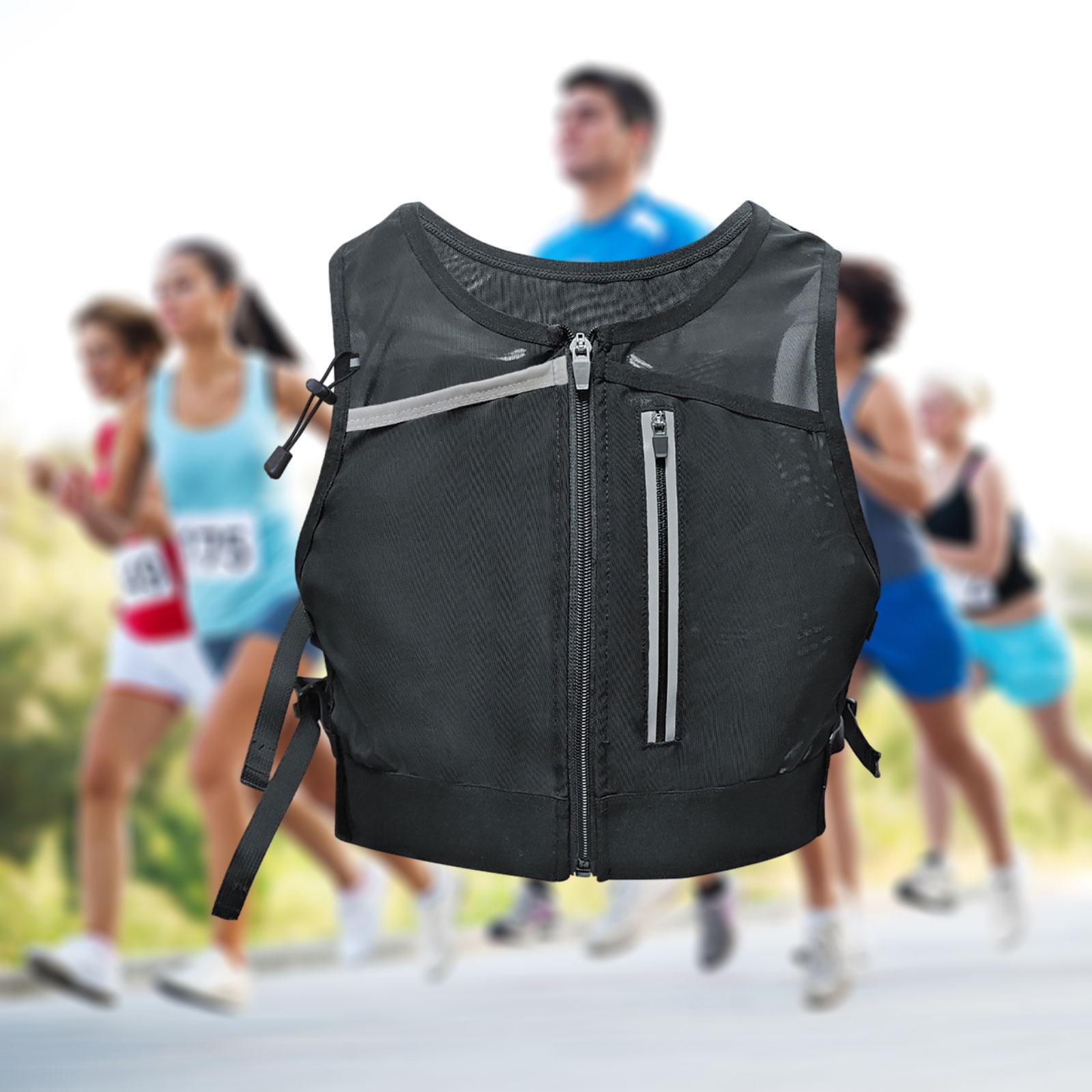 Reflective Vest Cycling - Lightweight Running Vest Multi Pocket Mesh