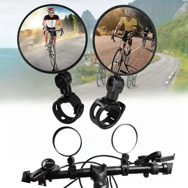 Mirror Handlebar Convex - Universal Bicycle Rearview Mirror 360°Adjustable Rotate