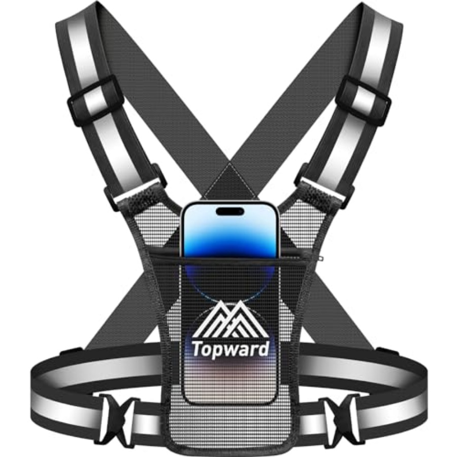 Reflective Vest Cycling - Topward Running Vest Chest Phone Holder