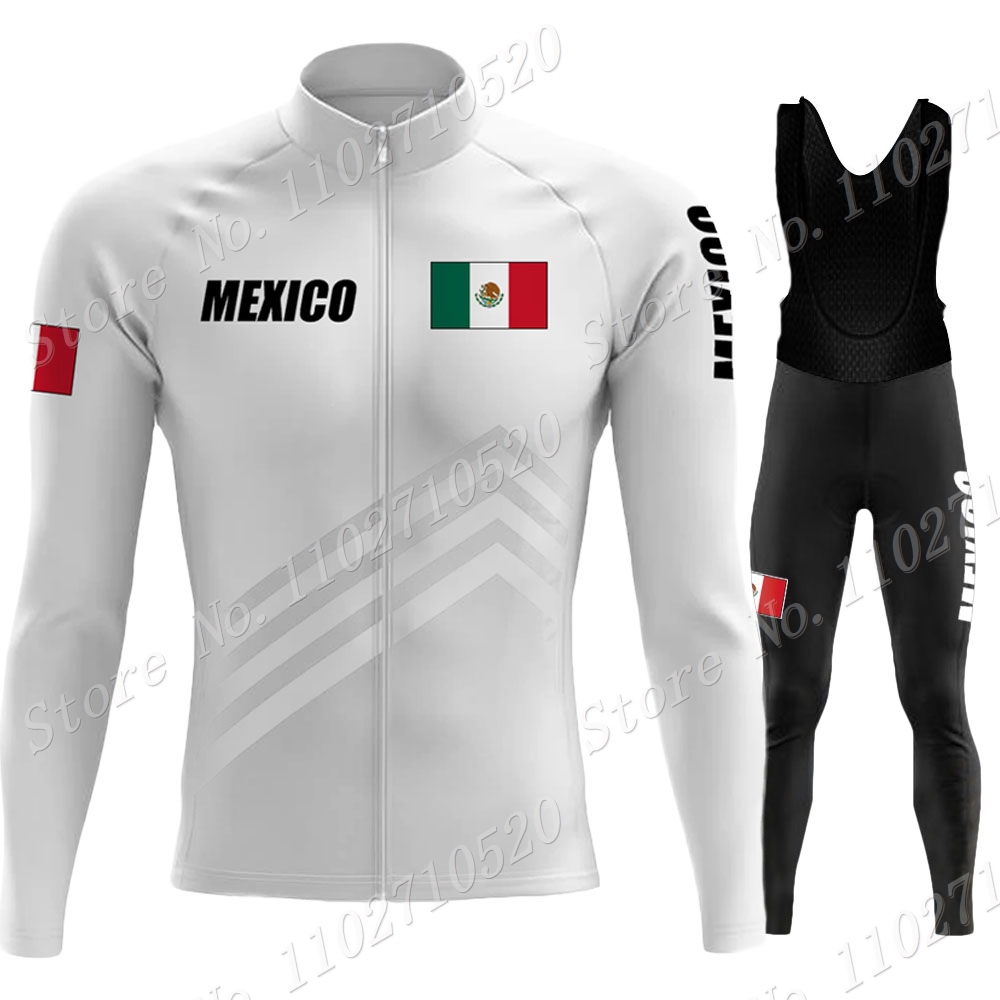 Cycling Commuter Clothing - 2023 Mexico Team Cycling Jersey Set