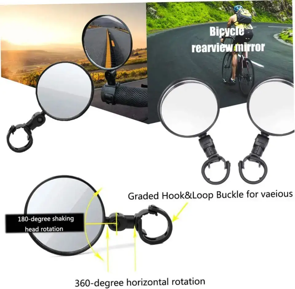 Universal Bicycle Rearview Mir - Mirror Handlebar Convex のレビューと価格