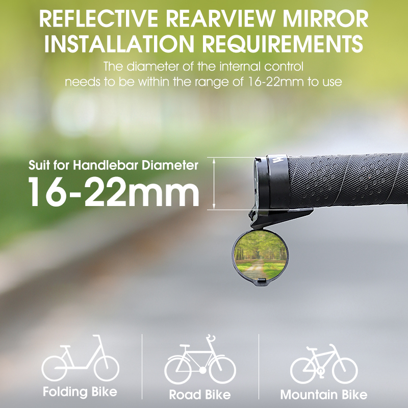 WEST BIKING HD Bike Rearview M - Mirror Handlebar Convex のレビューと価格