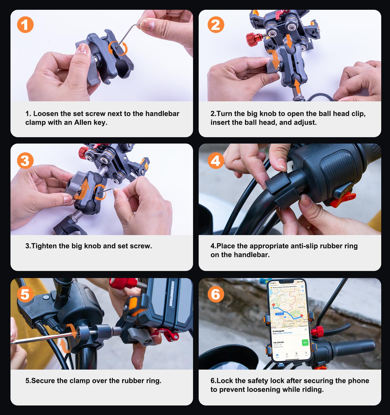 Heavy-Duty Motorcycle Phone Mo - U Lock Heavy Duty のレビューと価格