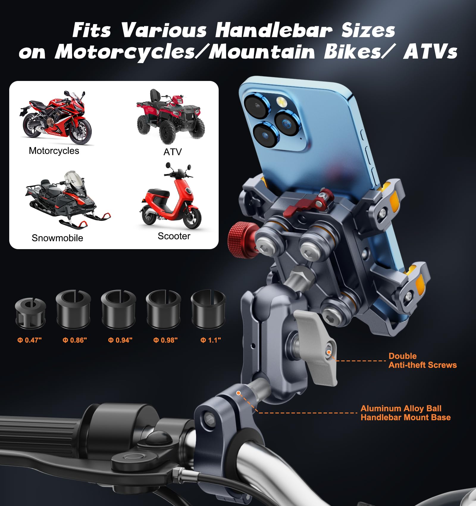 Heavy-Duty Motorcycle Phone Mo - U Lock Heavy Duty のレビューと価格