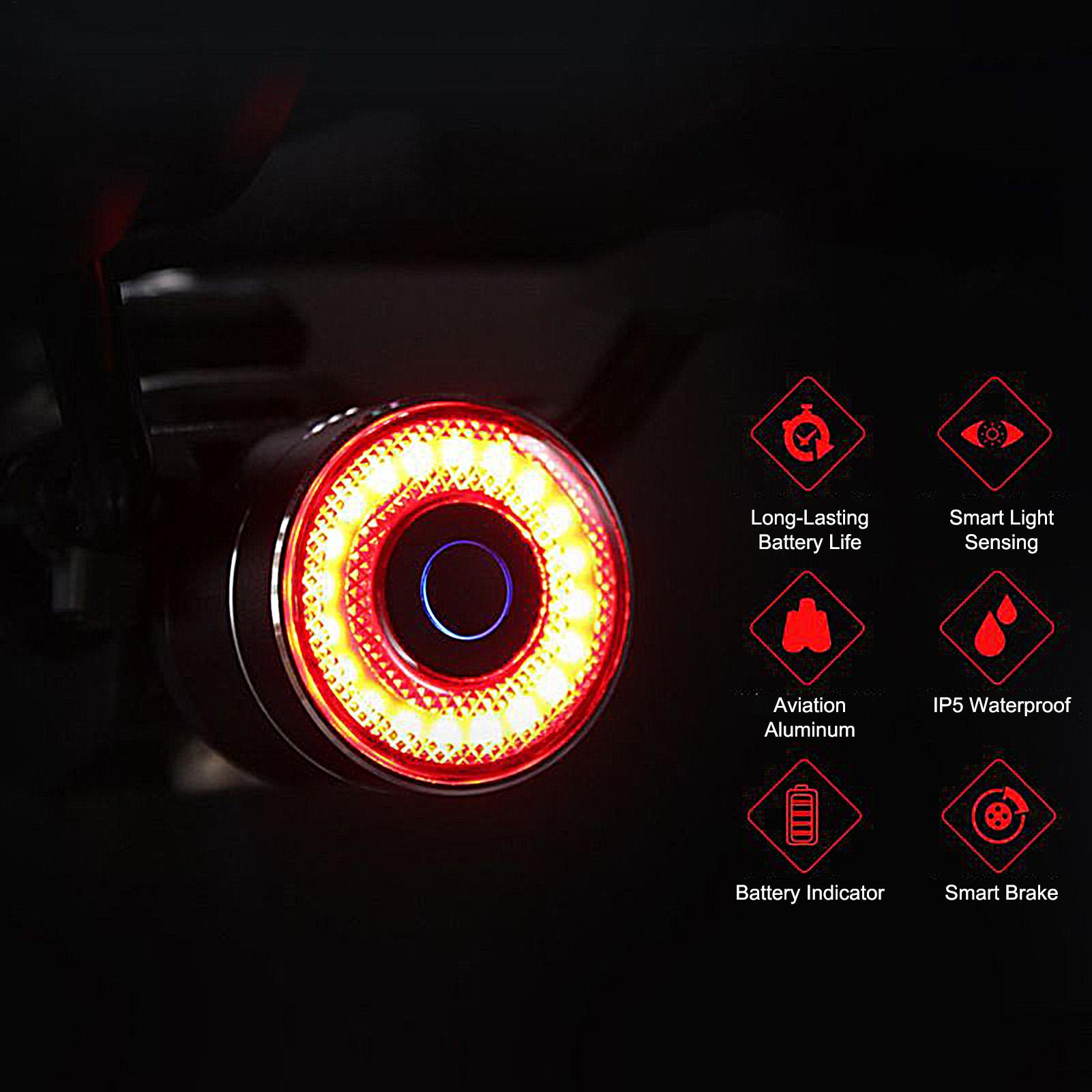 Bicycle Brake Light Smart Bike - Cycling Commute のレビューと価格