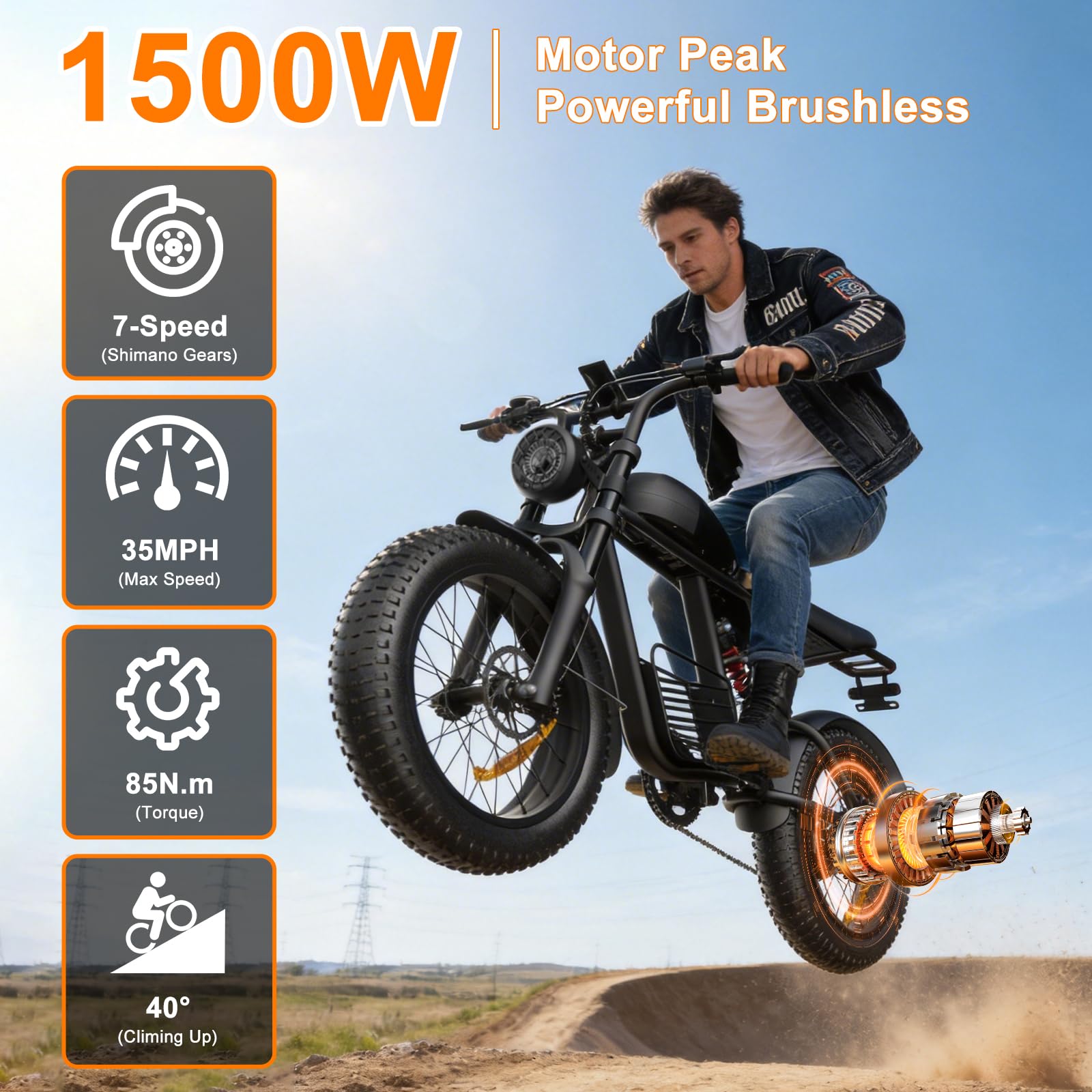 Electric Bike for Adults: 1500 - Commuting On Mountain Bike のレビューと価格