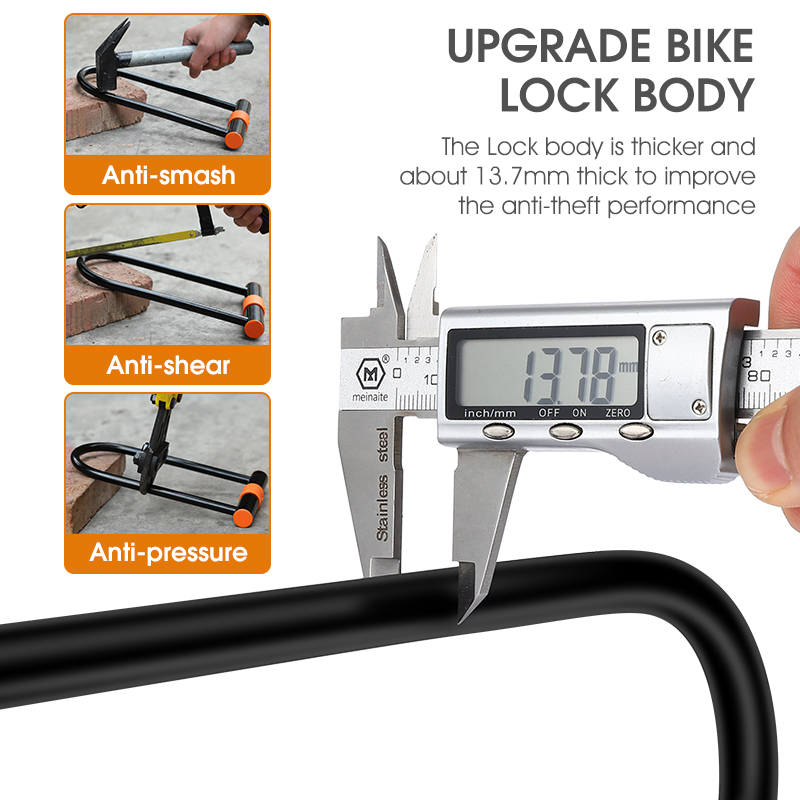 WEST BIKING Carbon Steel Bike  - U Lock Heavy Duty のレビューと価格