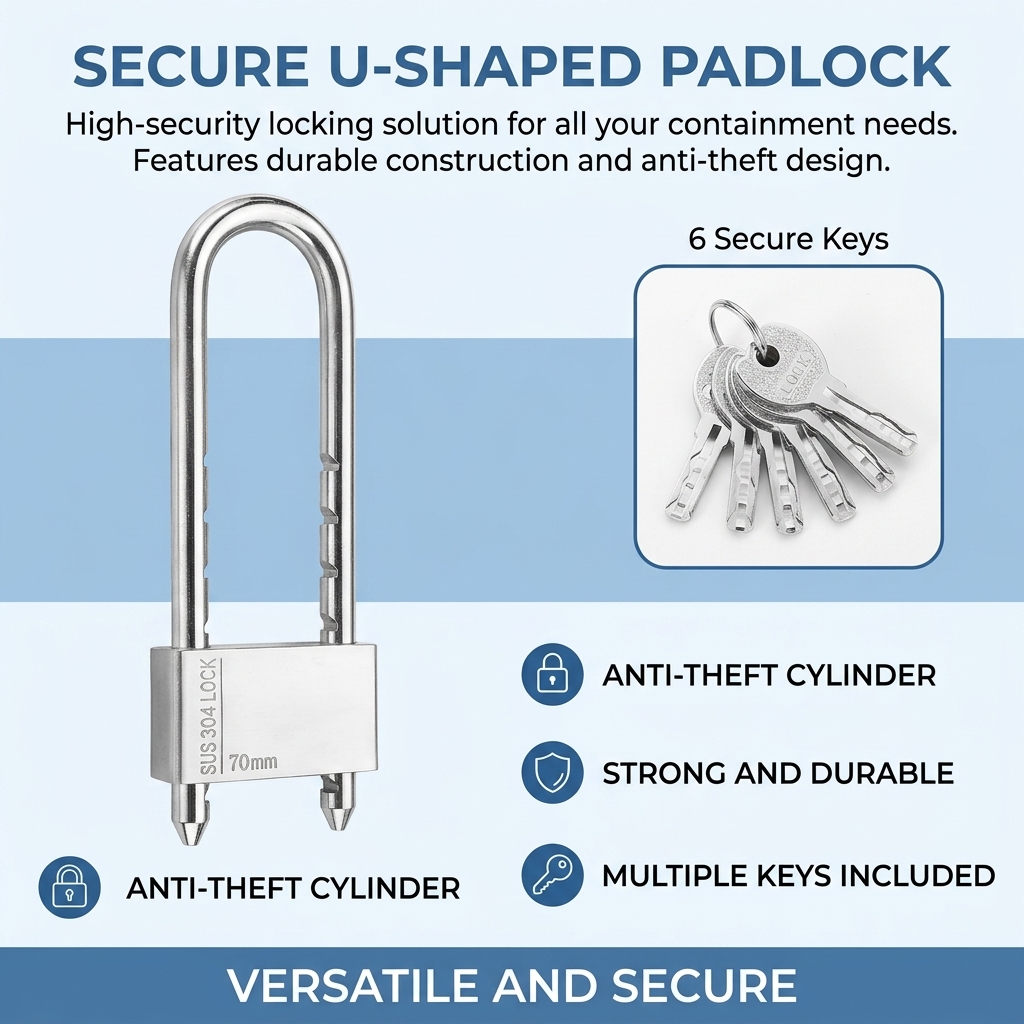 High-Strength U Lock Door Bicy - U Lock Heavy Duty のレビューと価格