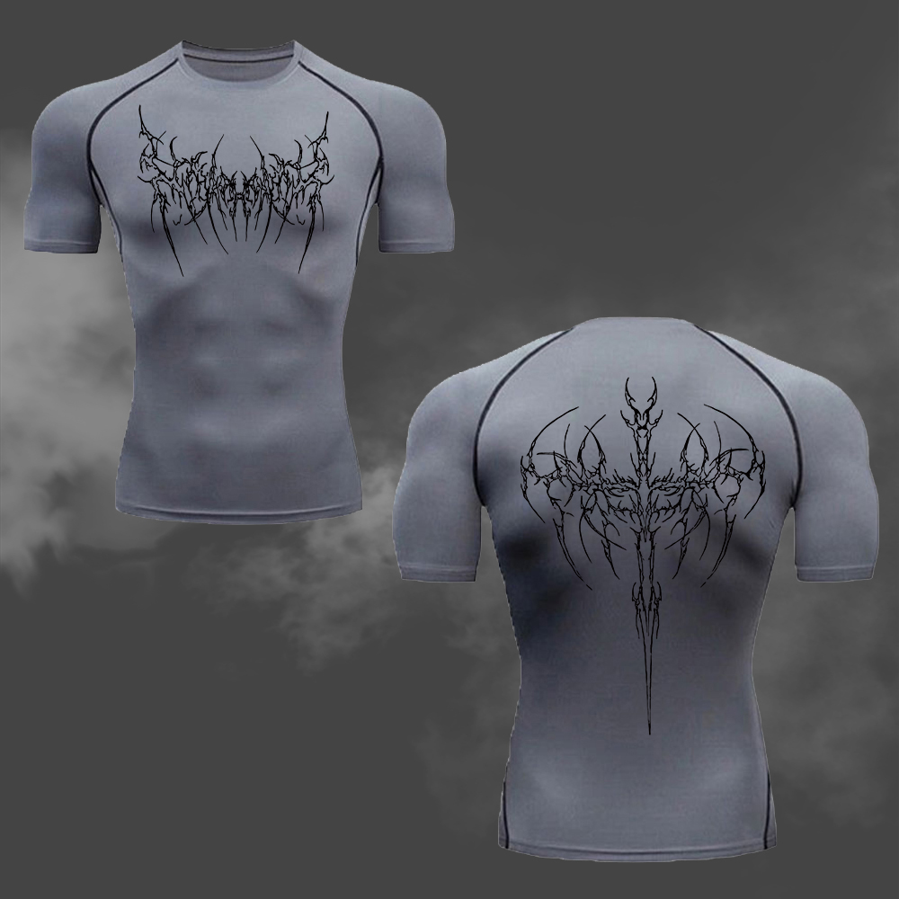 Men's Compression T-Shirt Goth - Cycling Commute Training のレビューと価格