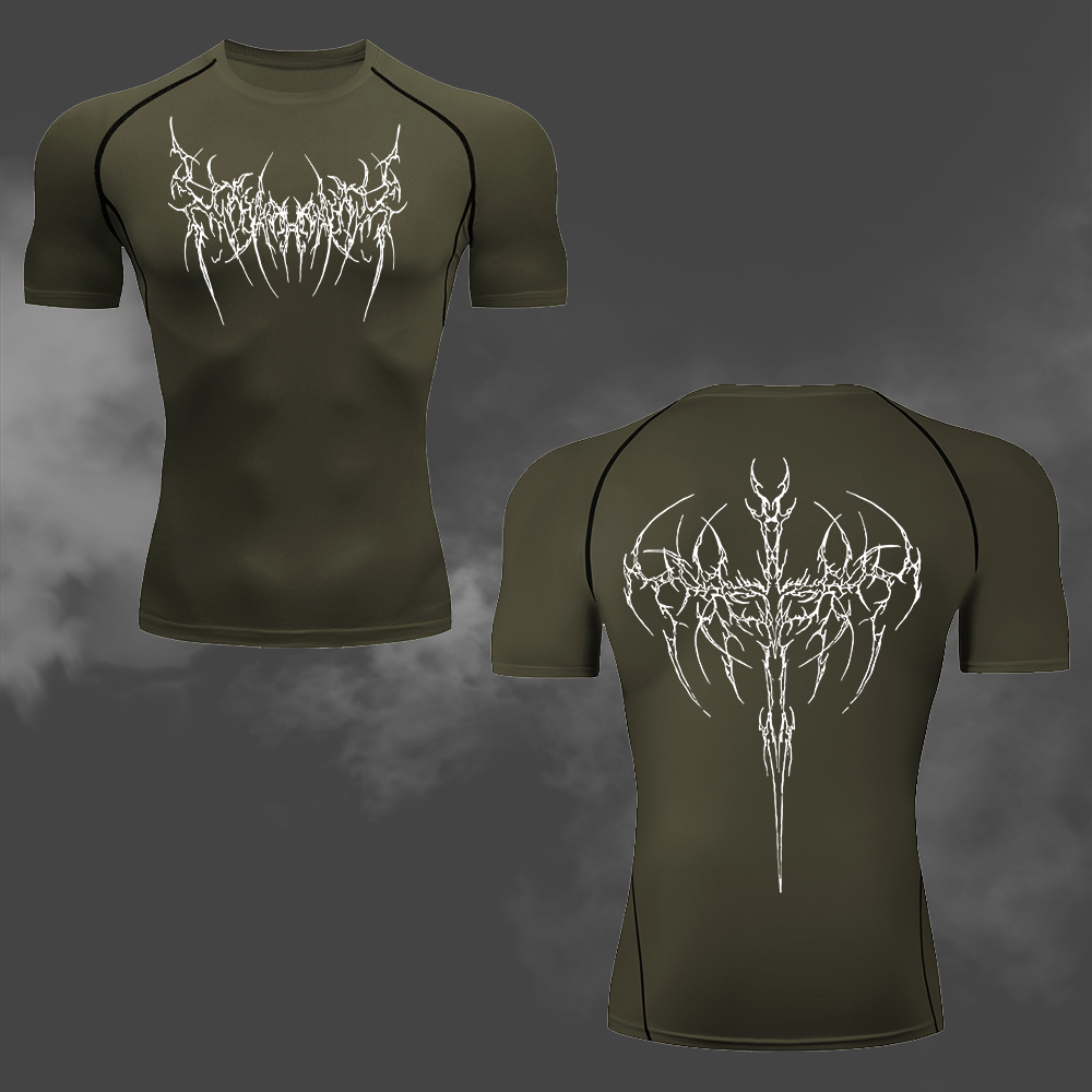Men's Compression T-Shirt Goth - Cycling Commute Training のレビューと価格