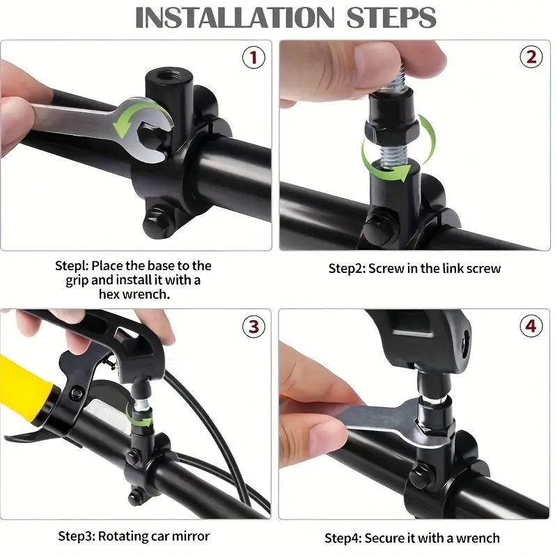 2pcs Motorcycle Handlebar Mirr - Mirror Handlebar Convex のレビューと価格