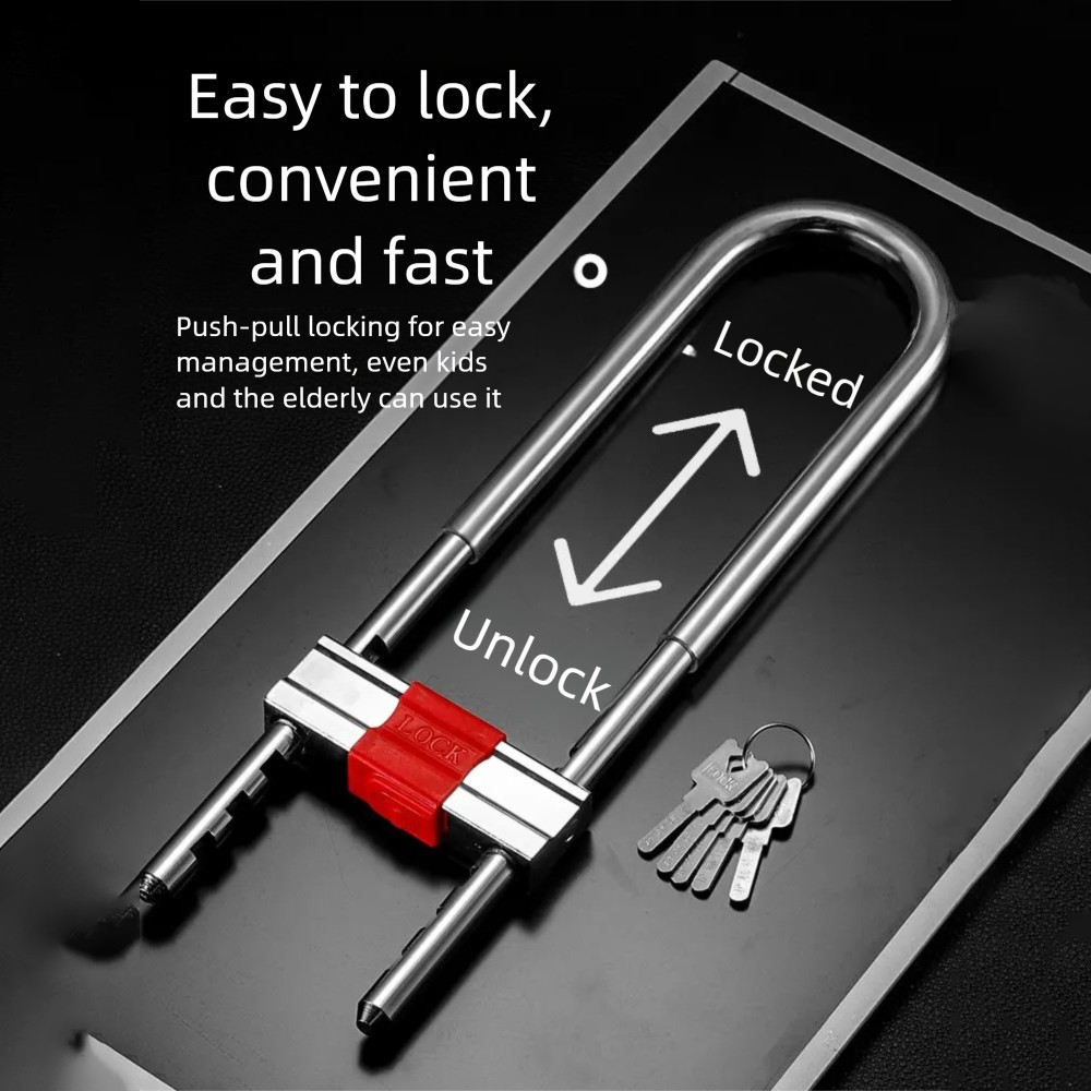 Bike Combination U Lock, Heavy - U Lock Heavy Duty のレビューと価格