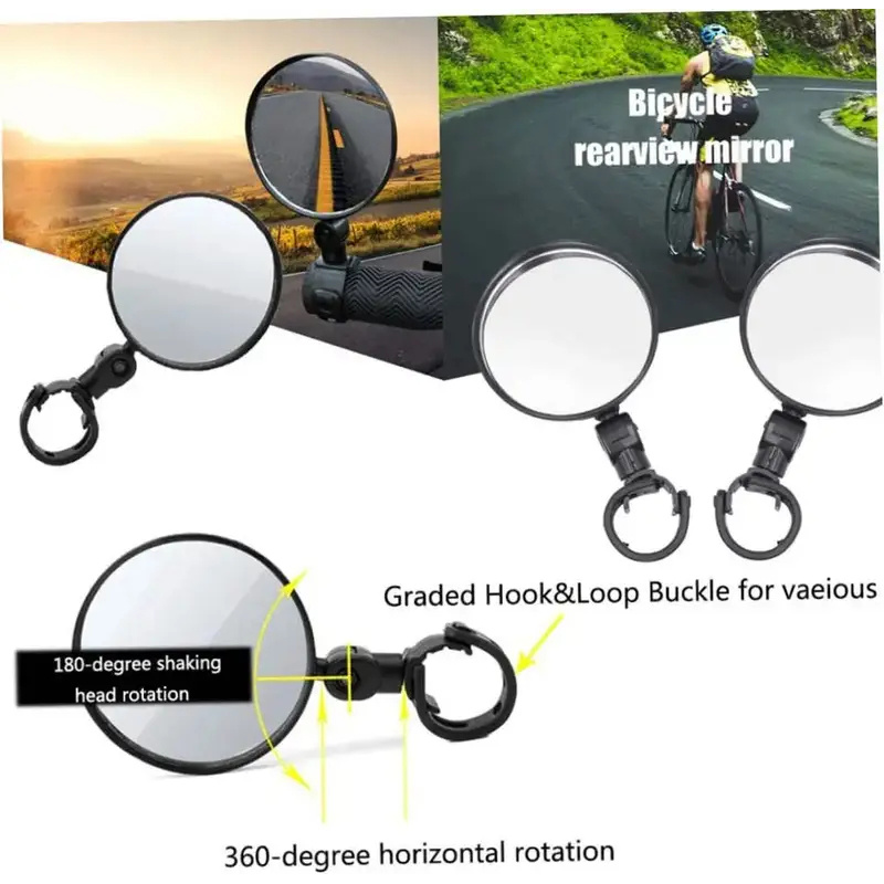 Universal Bicycle Rearview Mir - Mirror Handlebar Convex のレビューと価格