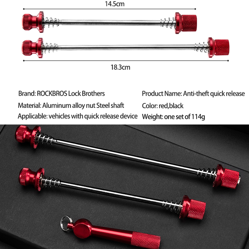 ROCKBROS Bike Quick Release Bi - Dynamo Hub Front のレビューと価格