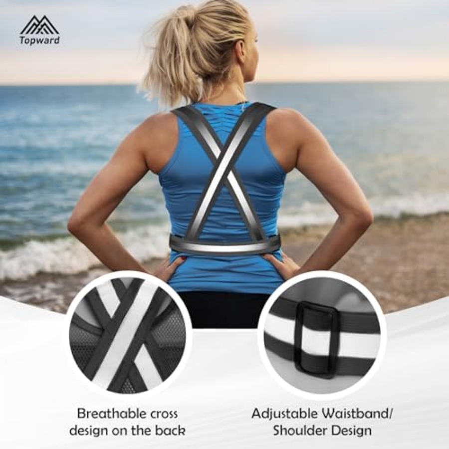 Topward Running Vest Chest Pho - Reflective Vest Cycling のレビューと価格