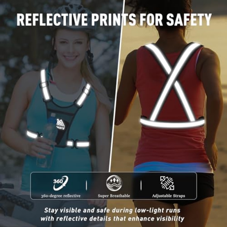 Topward Running Vest Chest Pho - Reflective Vest Cycling のレビューと価格