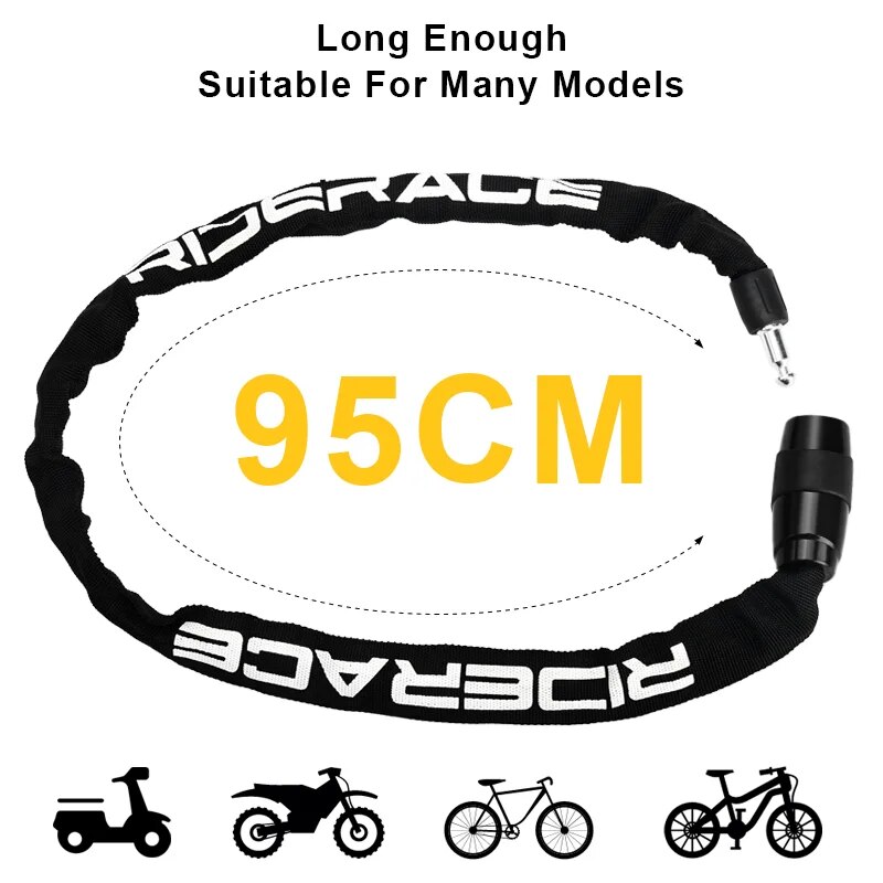 RIDERACE Bicycle Chain Lock Po - U Lock Heavy Duty のレビューと価格