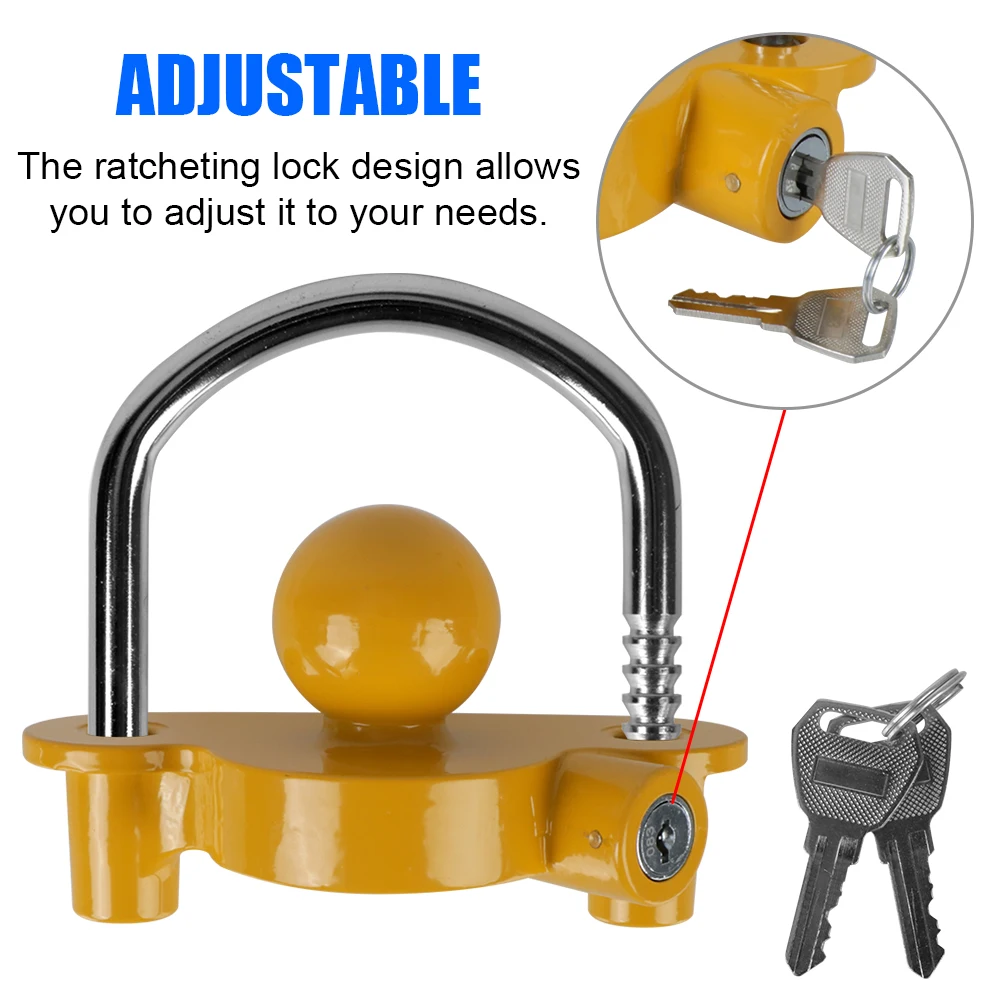 Tow Ball Security Anti-Theft T - U Lock Heavy Duty のレビューと価格