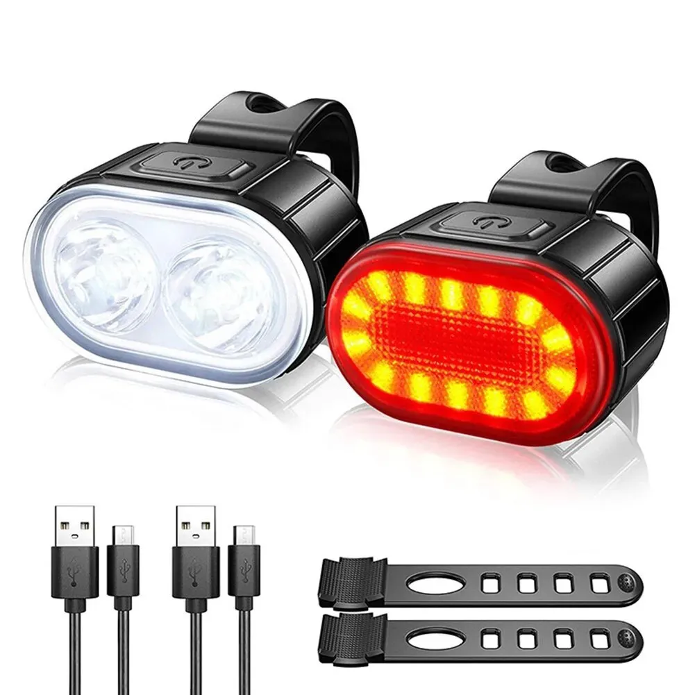 Front Rear Bike Lights Recharg - Bike Light Front Rear のレビューと価格