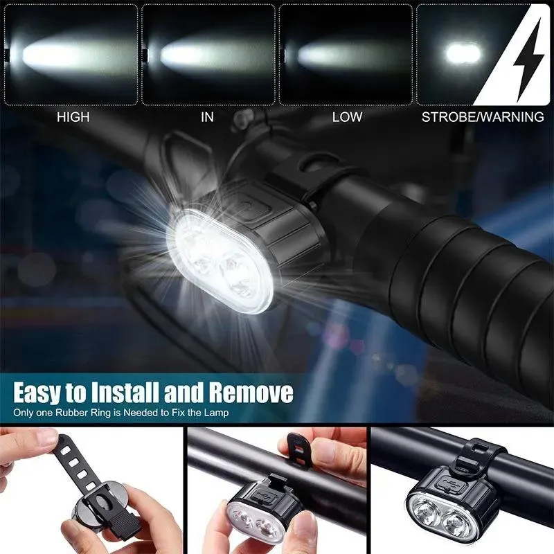 Front Rear Bike Lights Recharg - Bike Light Front Rear のレビューと価格
