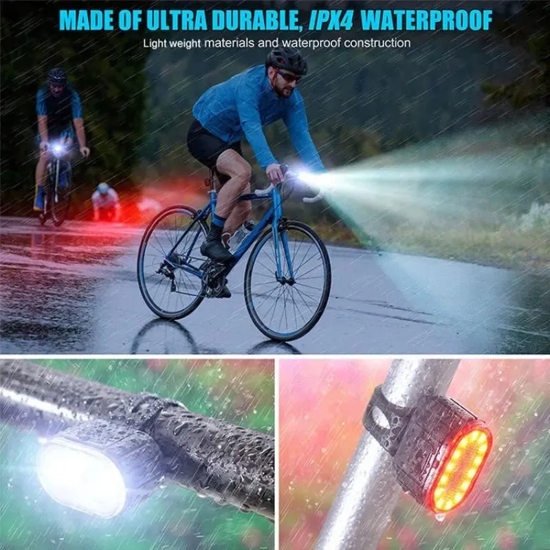 Front Rear Bike Lights Recharg - Bike Light Front Rear のレビューと価格