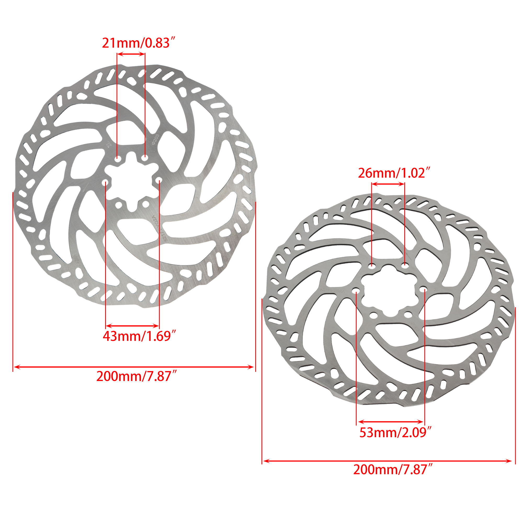 Ebike Front Rear Brake Disc Ro - Bike Light Front Rear のレビューと価格