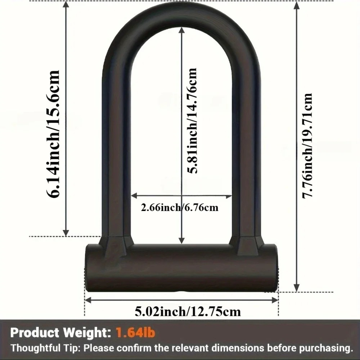 Bike Lock Heavy Duty Anti Thef - U Lock Heavy Duty のレビューと価格