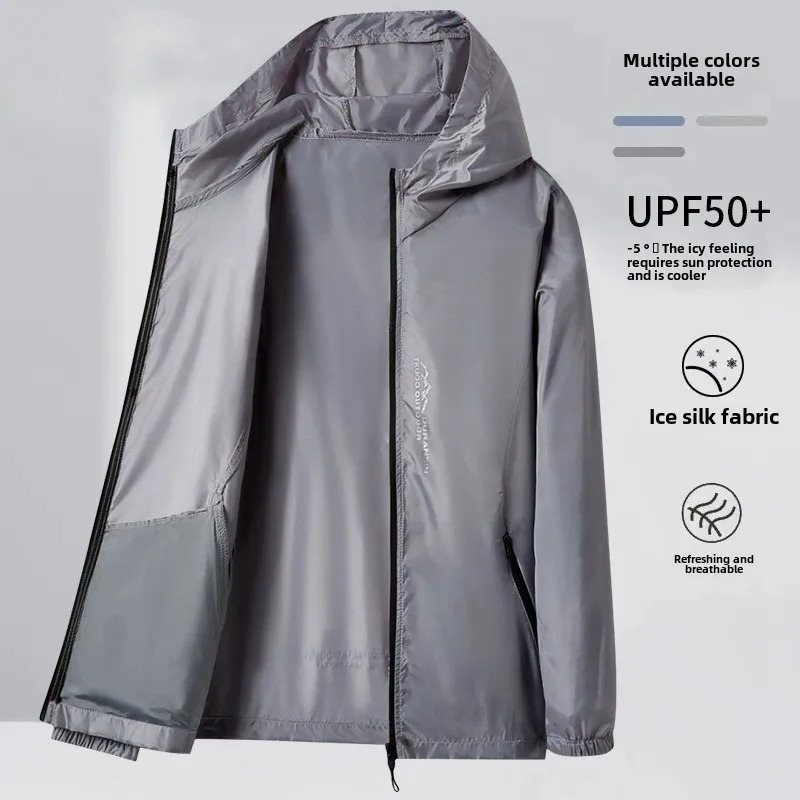Summer Men's Sunscreen Jacket  - Cycling Commute Jacket のレビューと価格