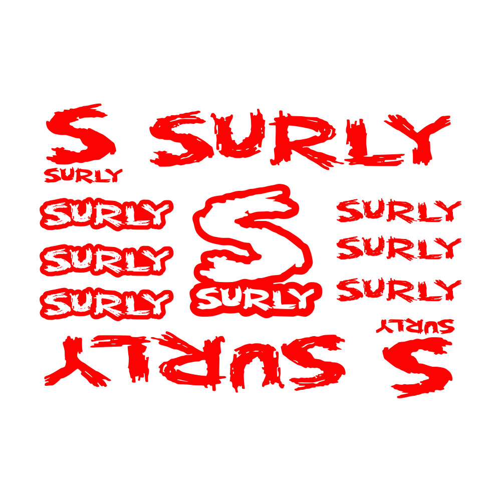 11Pcs Surly Bicycle Frame Stic - Cycling Quote のレビューと価格
