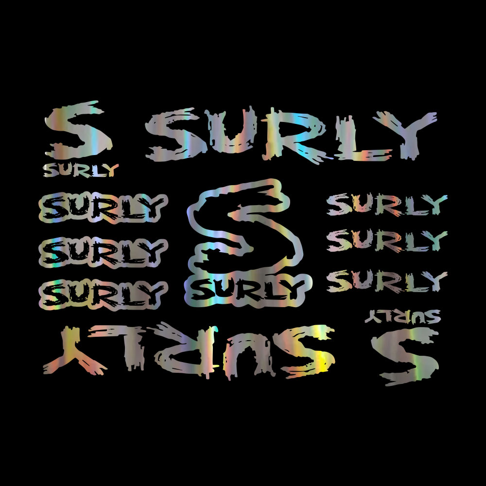 11Pcs Surly Bicycle Frame Stic - Cycling Quote のレビューと価格