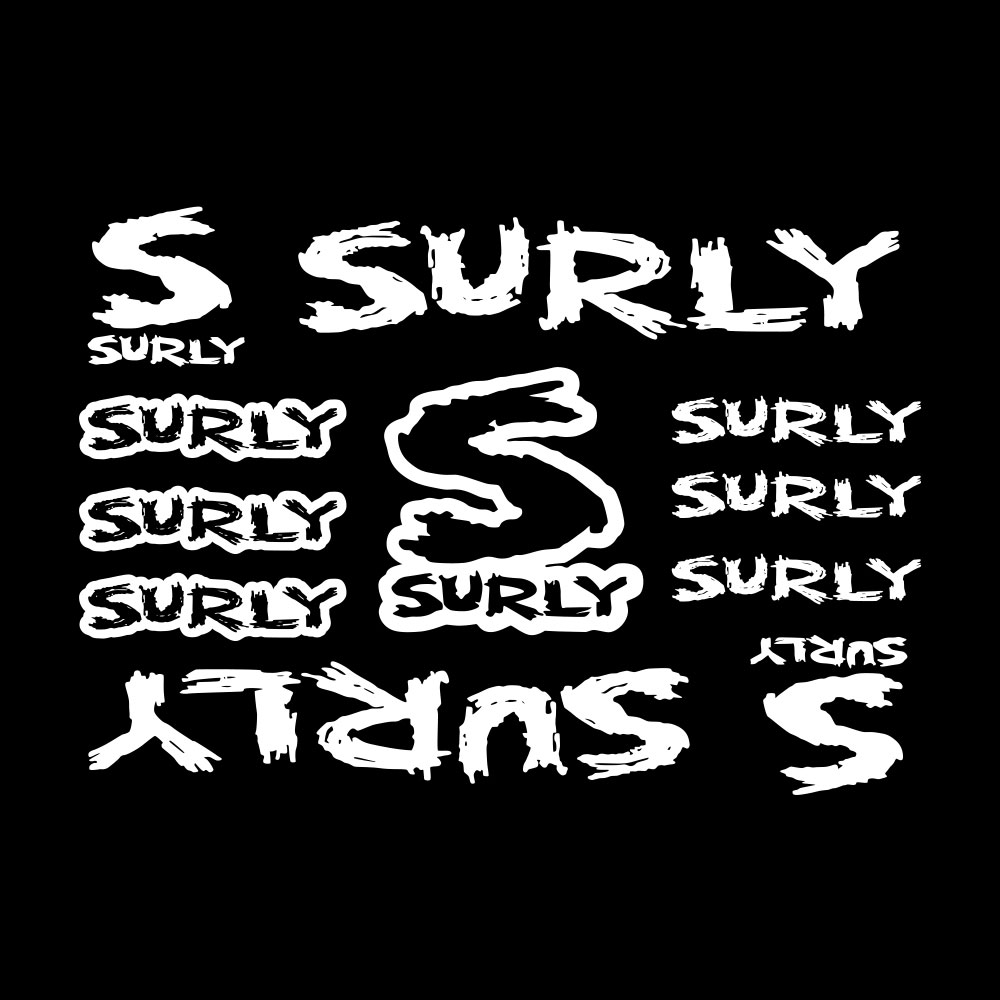 11Pcs Surly Bicycle Frame Stic - Cycling Quote のレビューと価格