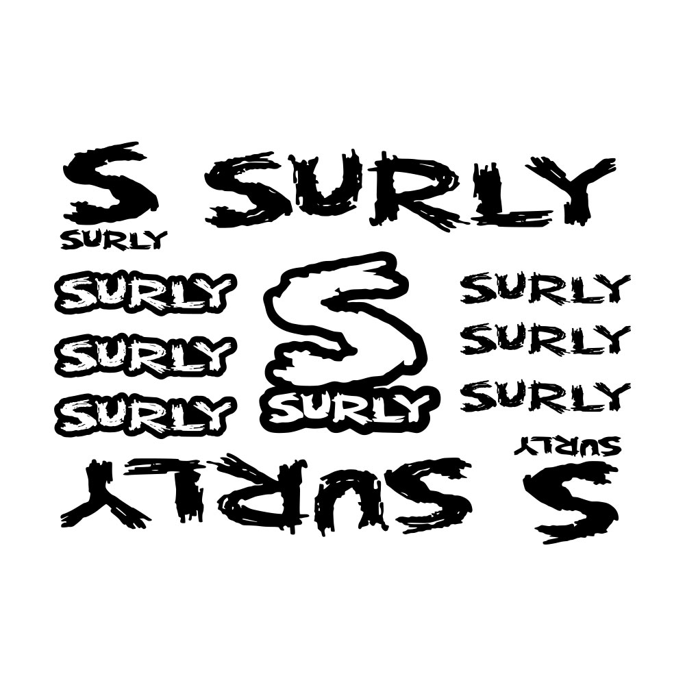 11Pcs Surly Bicycle Frame Stic - Cycling Quote のレビューと価格