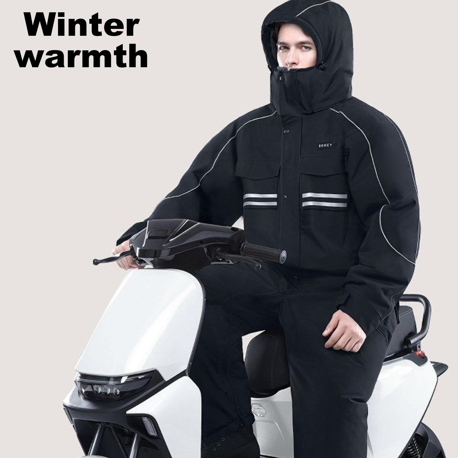 Motorcycle Winter Jacket 4-Poc - Cycling Commute Clothes のレビューと価格