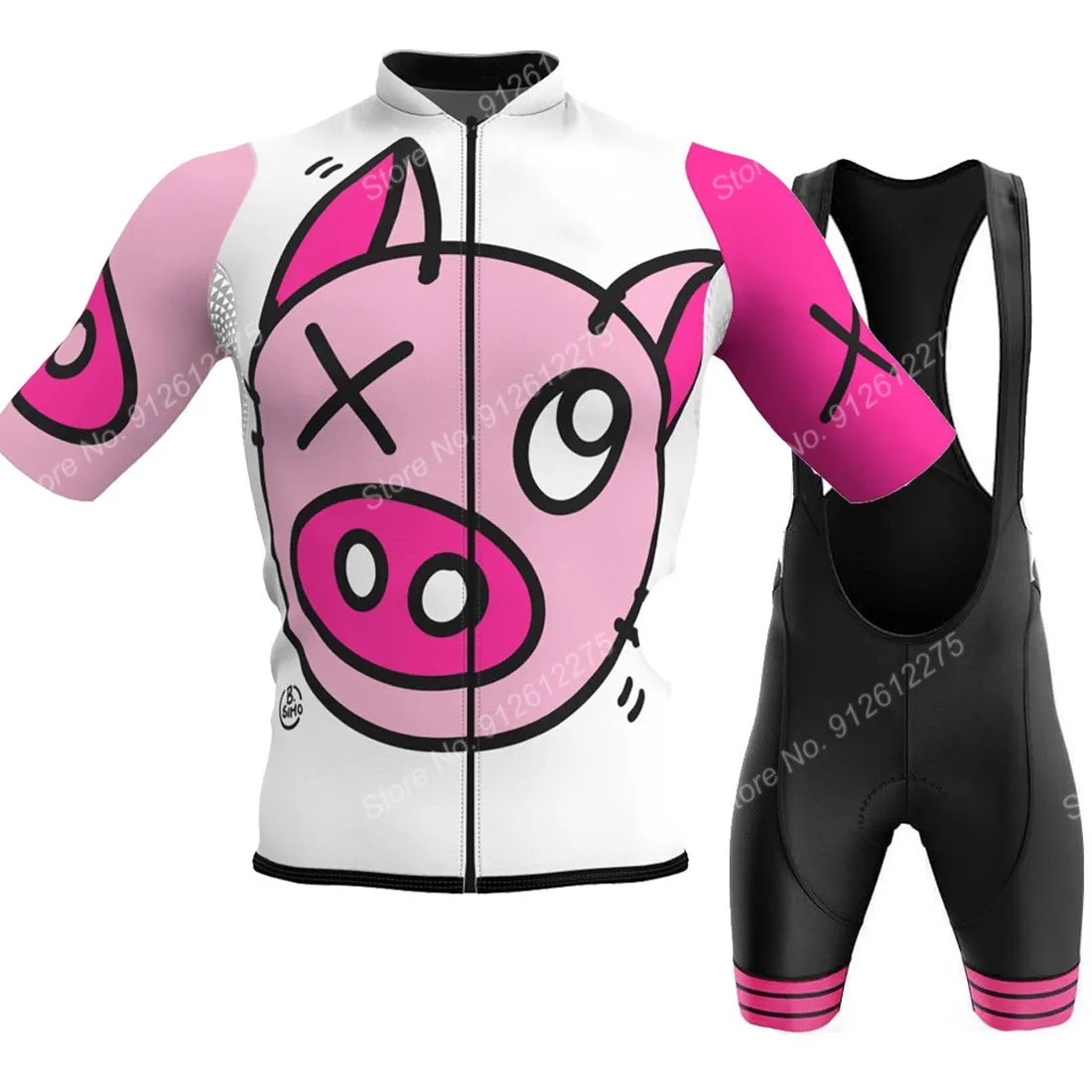 Set Cartoon Comic Pig 2023 Cyc - Cycling Commuter Clothing のレビューと価格