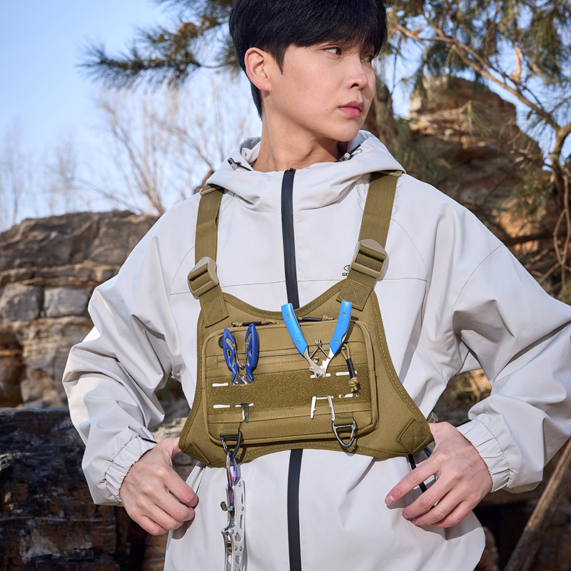 Tactical Front Chest Rig Bag V - Reflective Vest Cycling のレビューと価格
