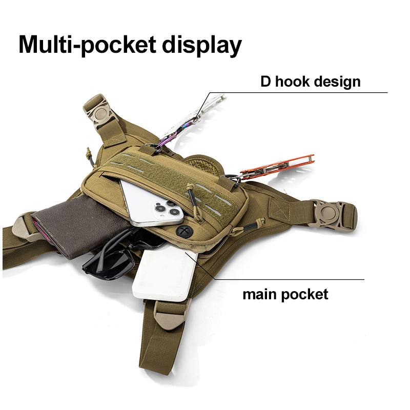 Tactical Front Chest Rig Bag V - Reflective Vest Cycling のレビューと価格