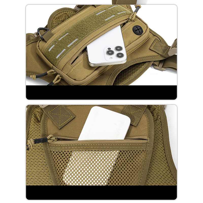 Tactical Front Chest Rig Bag V - Reflective Vest Cycling のレビューと価格