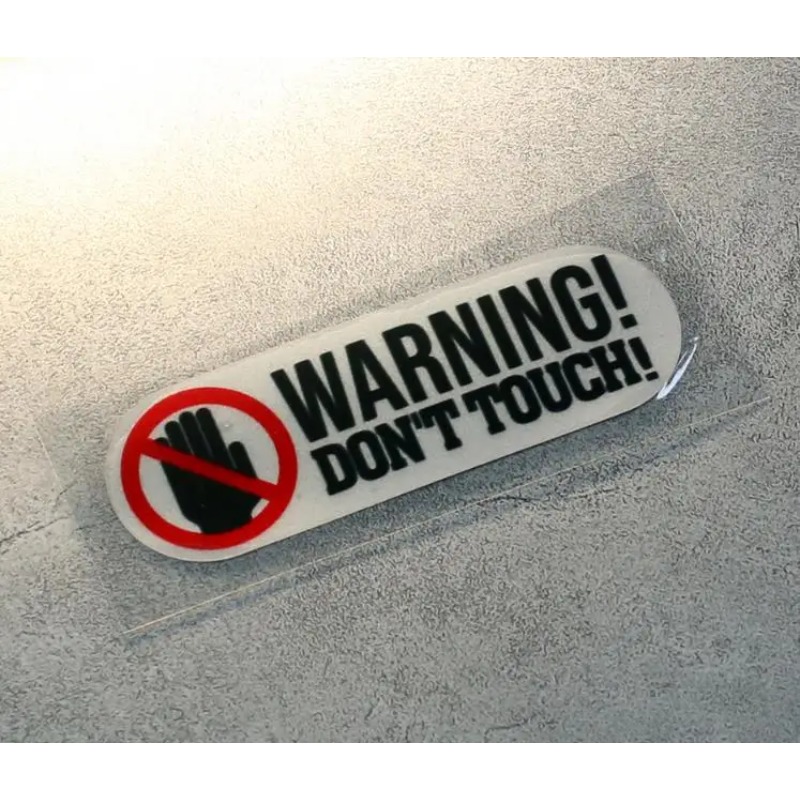 8cm * 3cm Warning  Don't Touch - Cycling Quote のレビューと価格