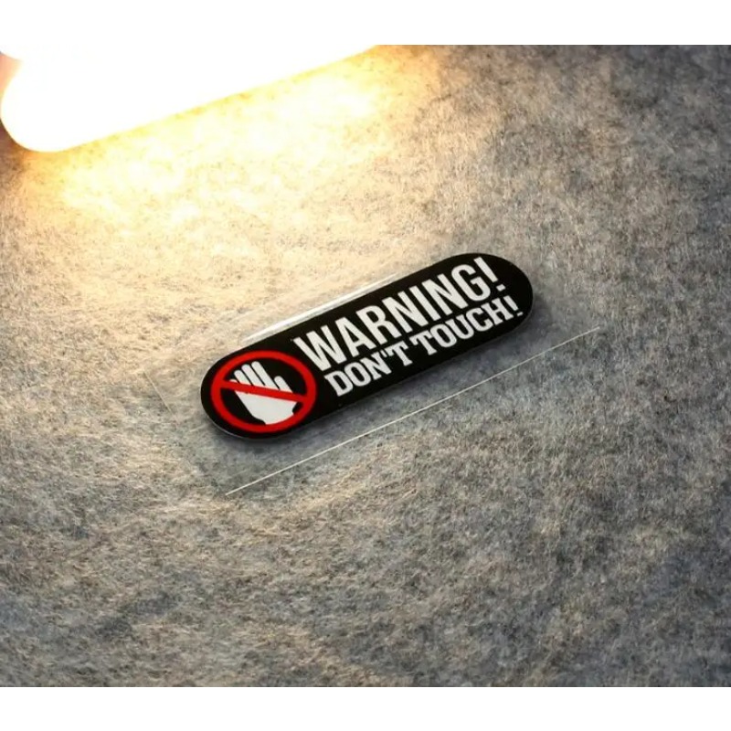8cm * 3cm Warning  Don't Touch - Cycling Quote のレビューと価格