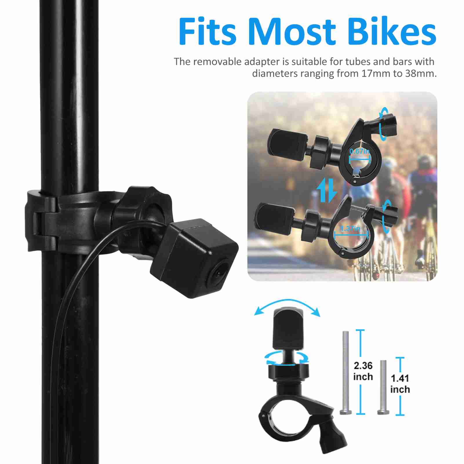 Bike Rear View Camera 1080P 4. - Cycling Zones のレビューと価格