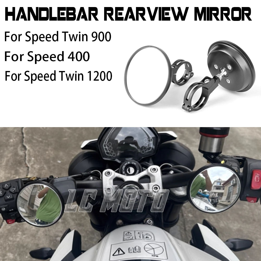 For Speed Twin 900 1200 Speed  - Mirror Handlebar Convex のレビューと価格