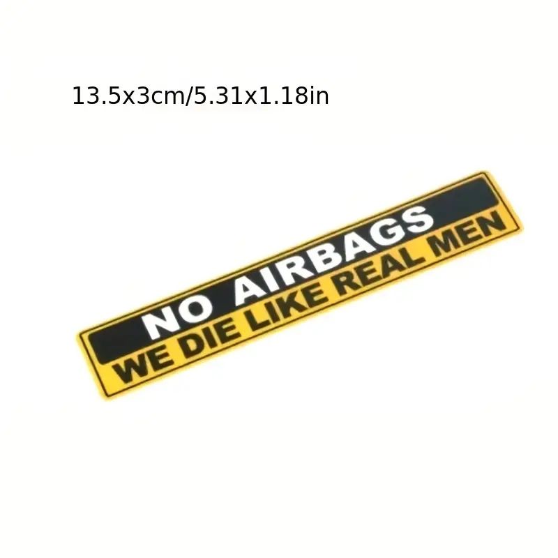 2pcs Caution NO AIRBAGS We Die - Cycling Quote のレビューと価格