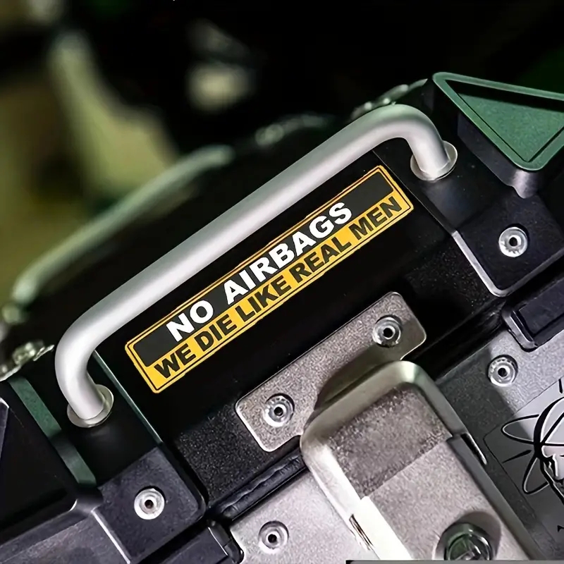 2pcs Caution NO AIRBAGS We Die - Cycling Quote のレビューと価格
