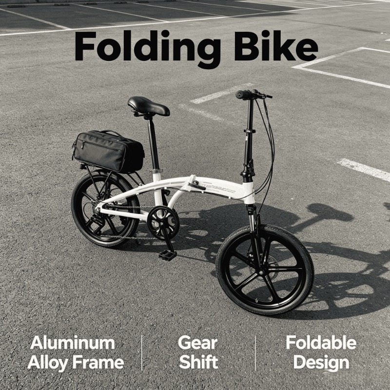 Adult Folding Bike - 20 Inch L - Commuter Biking のレビューと価格