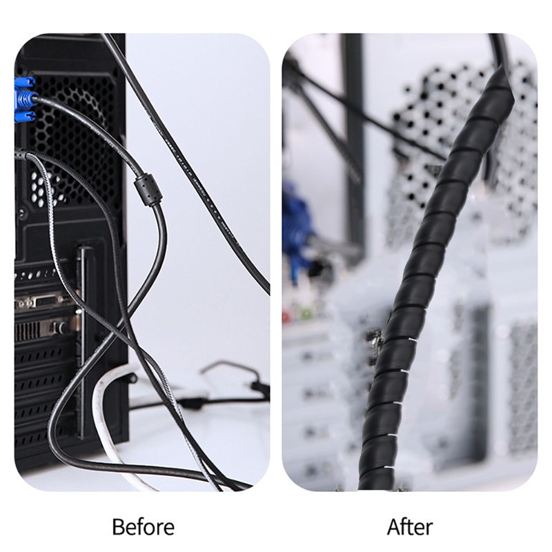 Spiral Cable Wire Wrap Cable W - Cable Lock Flexible のレビューと価格