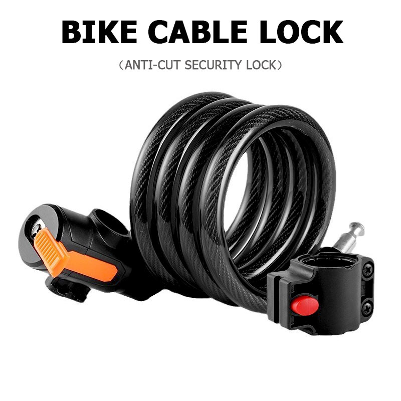 1SET Anti-Cut PVC Coated Keyed - Cable Lock Flexible のレビューと価格
