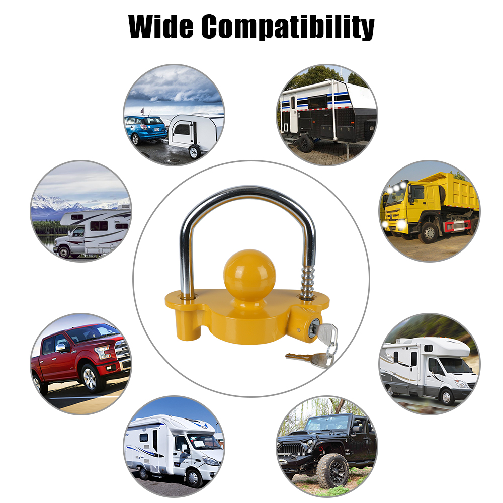 Tow Ball Security Anti-Theft T - U Lock Heavy Duty のレビューと価格