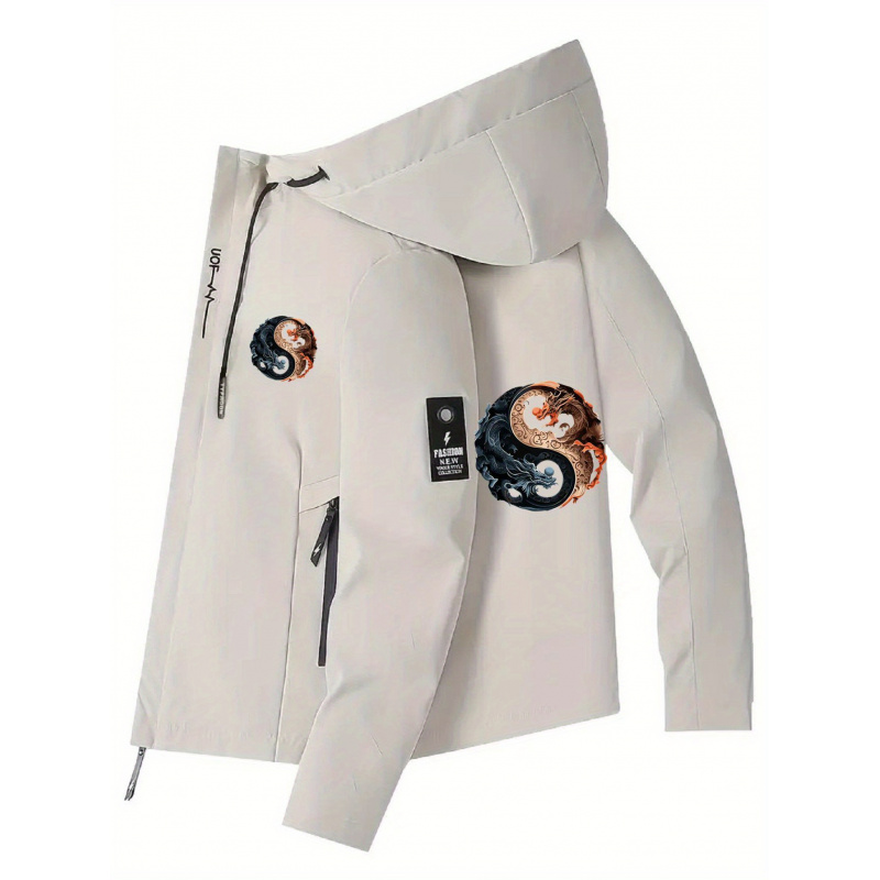 Men's Hooded Jacket - Zippered - Cycling Commute Jacket のレビューと価格
