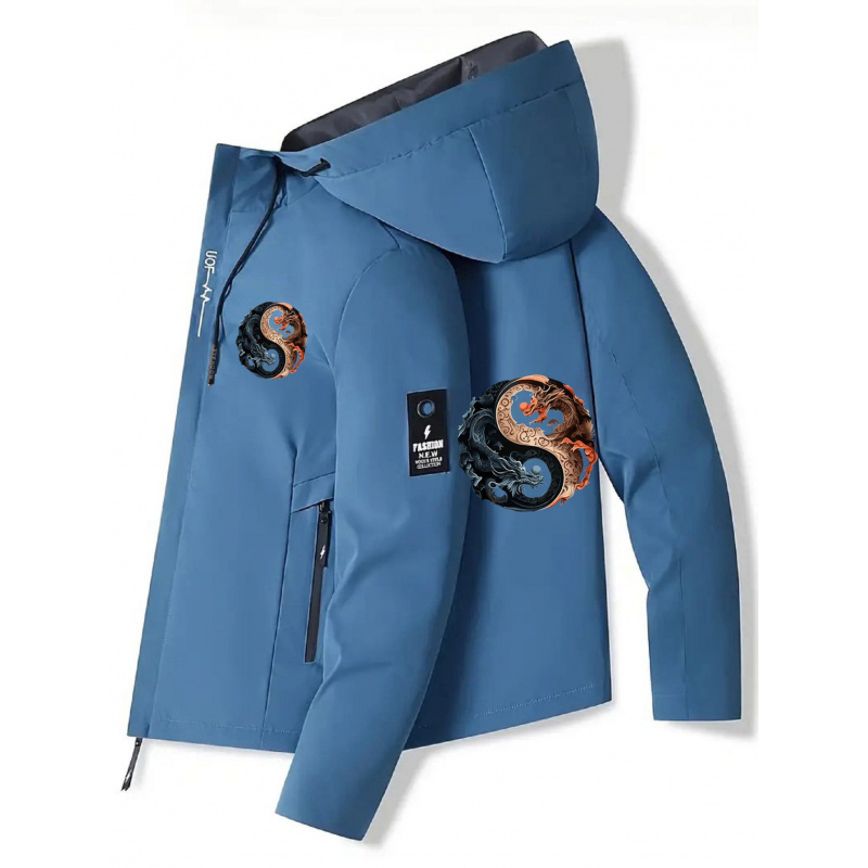 Men's Hooded Jacket - Zippered - Cycling Commute Jacket のレビューと価格