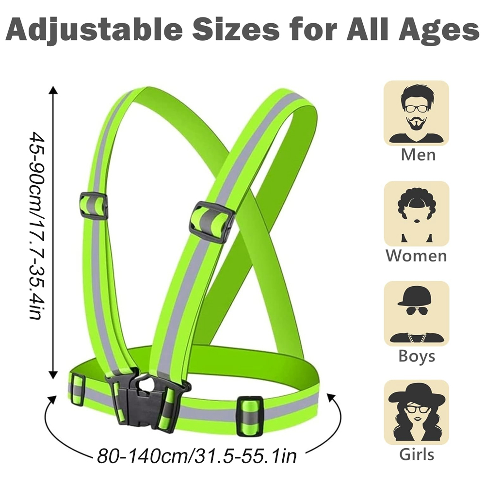 1Pcs Night Running Vest High V - Reflective Vest Cycling のレビューと価格